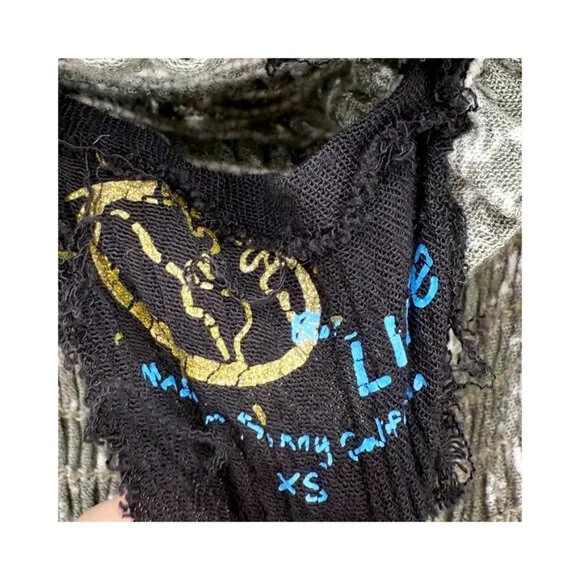 Blue Life by Planet Blue Sage Green Floral Smocked Romper XS - Picture 4 of 6